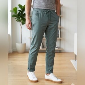 BYLT Mens Pants Sage/Green Drawstring Ripstop Zipped Pockets Hiking Gorp Size XL